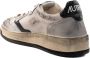 Autry Witte Sneakers Leer Stof Metallic Afwerking Gray Heren - Thumbnail 2