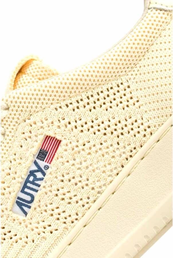 Autry Witte Sneakers Medalist Easeknit Collectie Beige Dames