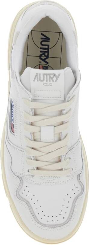 Autry Witte Sneakers met Beige Details White Heren