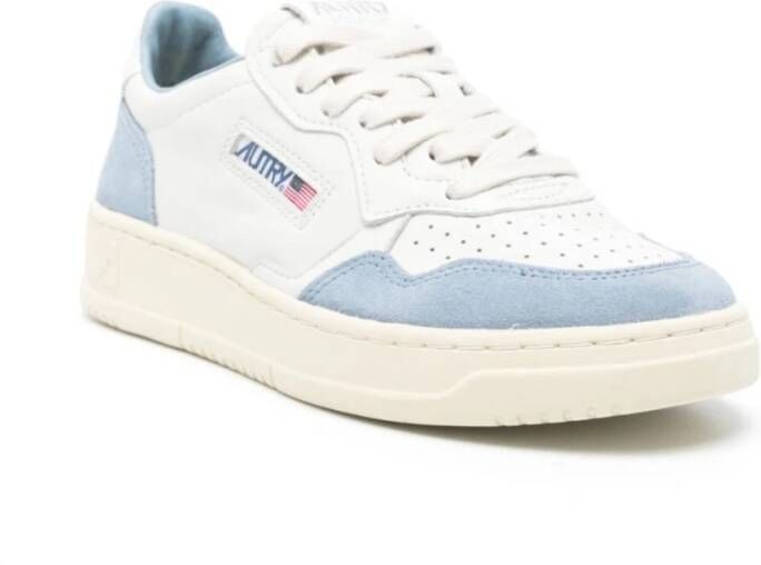 Autry Witte Sneakers met Blauwe Accenten White Dames