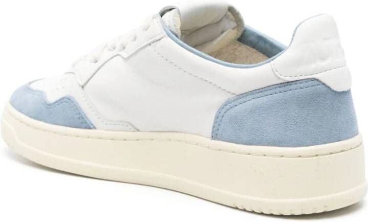 Autry Witte Sneakers met Blauwe Accenten White Dames