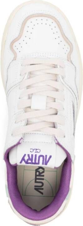 Autry Witte Sneakers met Borduurdetails White Dames