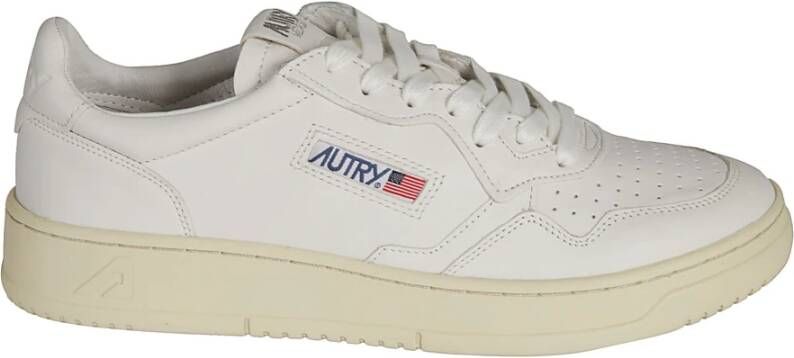 Autry Witte Sneakers met Geborduurd Logo White Heren