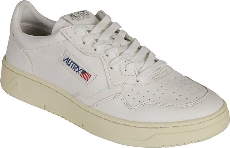 Autry Witte Sneakers met Geborduurd Logo White Heren