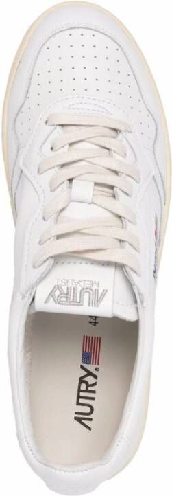 Autry Witte Sneakers met Geborduurd Logo White Heren