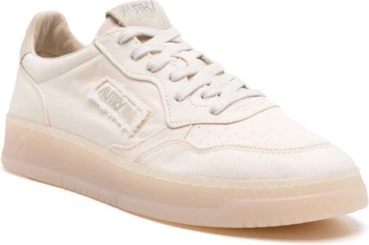 Autry Witte Sneakers met Geperforeerde Neus White Heren