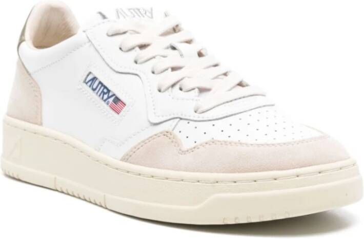 Autry Witte Sneakers met Geperforeerde Neus White Heren