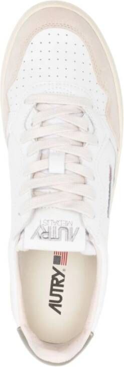 Autry Witte Sneakers met Geperforeerde Neus White Heren