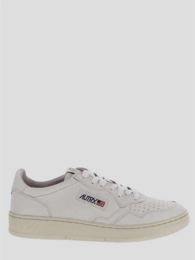 Autry Witte Sneakers met Gestikt Logo White Heren