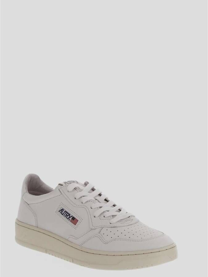 Autry Witte Sneakers met Gestikt Logo White Heren