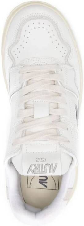 Autry Witte Sneakers met Kalfsleer en Suède White Dames