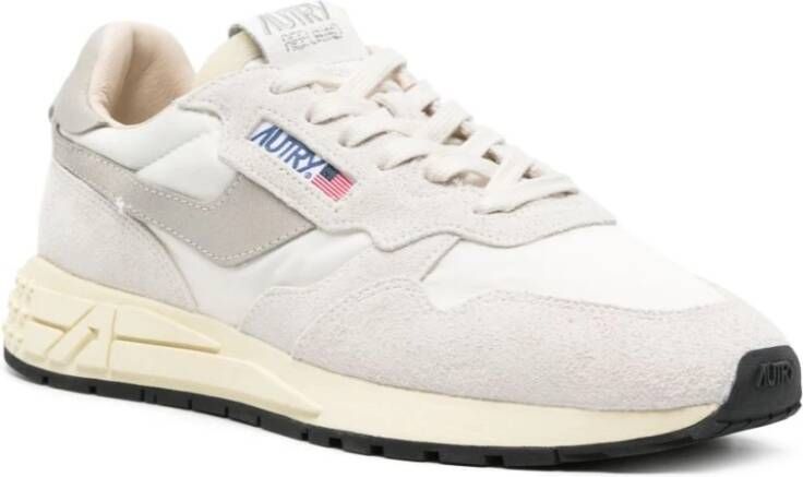 Autry Witte Sneakers met Reelwind Bianco Multicolor Heren