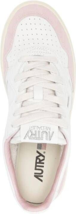 Autry Witte Sneakers met Roze Accenten White Dames