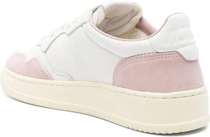 Autry Witte Sneakers met Roze Accenten White Dames