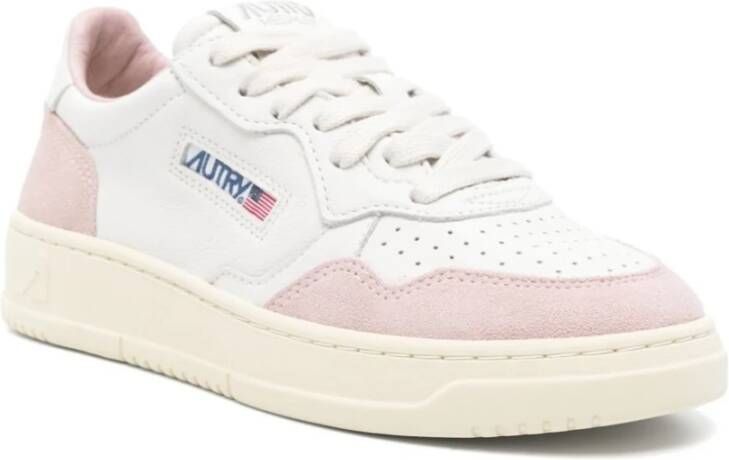 Autry Witte Sneakers met Roze Accenten White Dames