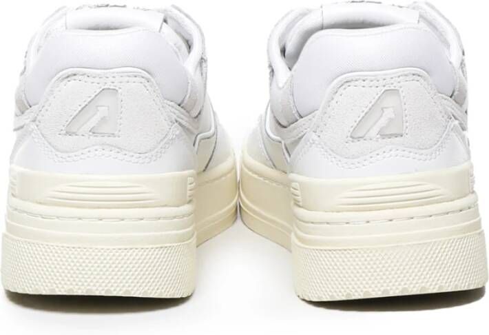 Autry Witte Sneakers met Suède Inzetstukken White Dames