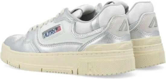 Autry Witte Sneakers met Zilver-Tone Design White Dames