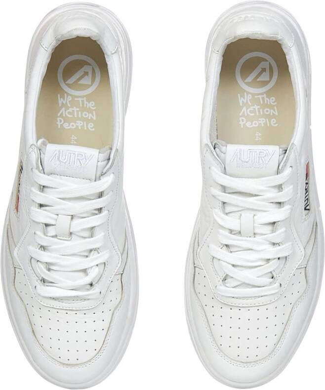 Autry Witte Sneakers voor Heren Wit Heren