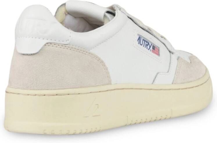 Autry Witte Suède Lage Schoenen White Dames