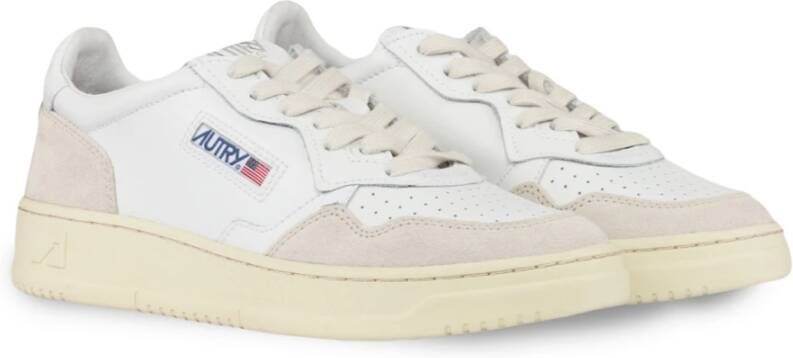 Autry Witte Suède Lage Schoenen White Dames