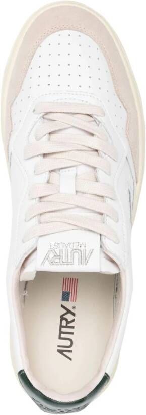 Autry Witte Suède Platte Schoenen White Heren