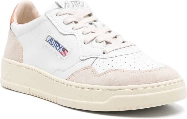 Autry Witte Suède Sneakers Medalist Low Man White Heren