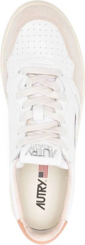 Autry Witte Suède Sneakers Medalist Low Man White Heren