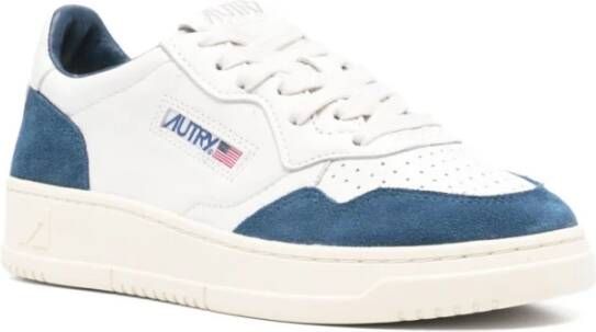 Autry Witte Veterschoenen met Logo White Dames