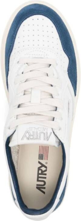 Autry Witte Veterschoenen met Logo White Dames