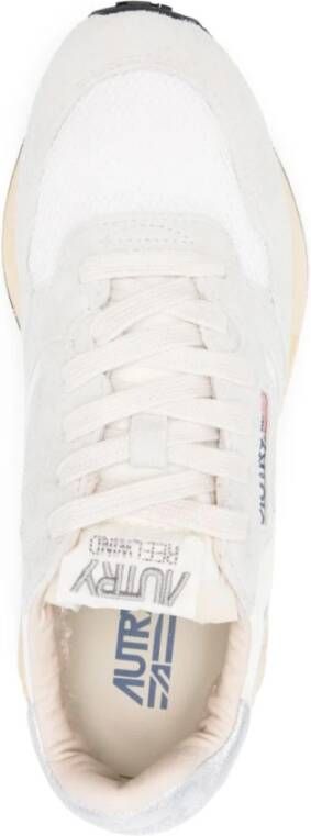 Autry Witte Veterschoenen met Logopatch White Dames