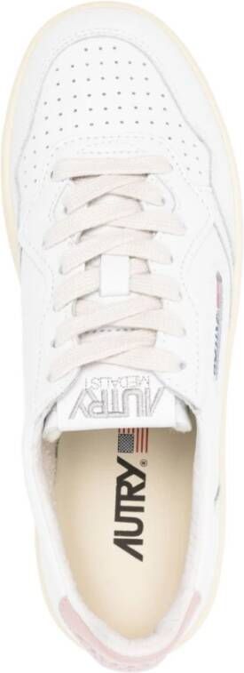 Autry Witte Veterschoenen met Rubberen Zool White Dames