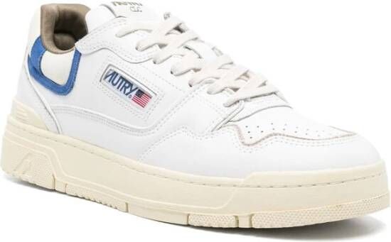 Autry Witte Vetersneaker met Geperforeerde Neus White Heren