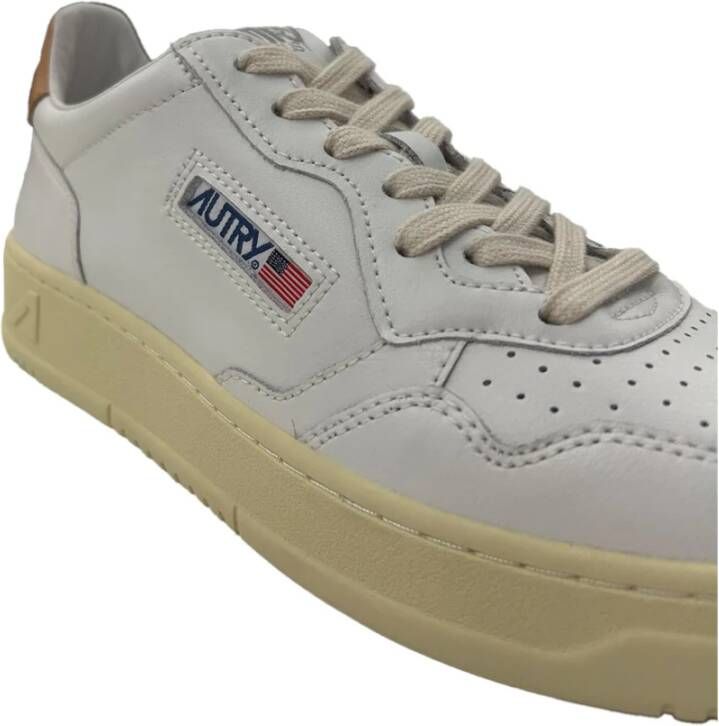 Autry Witte vetersneakers met gewatteerde enkels White Heren