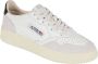 Autry Witte Zwarte Sneakers met Suède Detail White Dames - Thumbnail 2