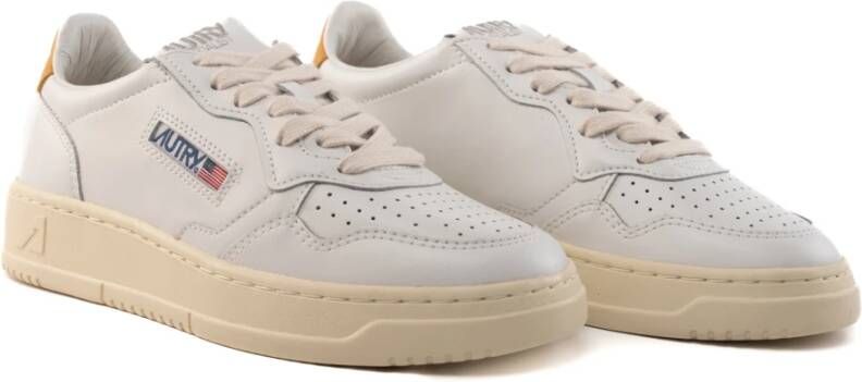 Autry Witte Honing Leren Sneakers voor Vrouwen White Dames