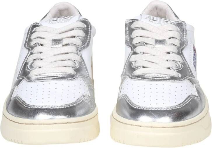 Autry Witte Zilveren Sneakers Damesschoenen Gray Dames