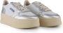 Autry Wit Zilver Medalist Platform Leren Sneakers White Dames - Thumbnail 4