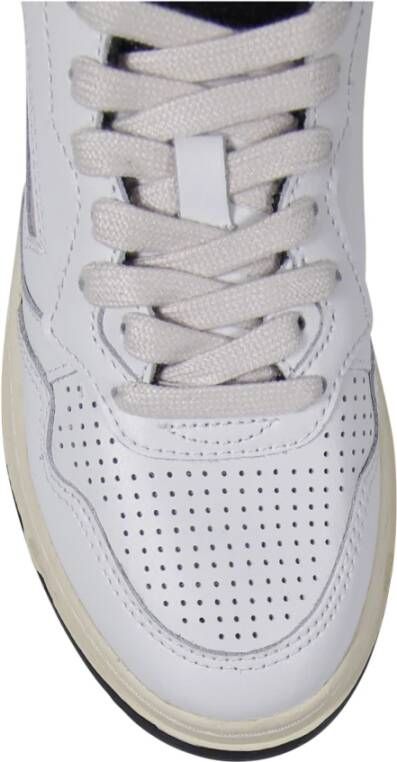 Autry Wit Zwart Lage Sneaker White Dames