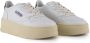 Autry Wit zwarte leren sneakers met platform White Dames - Thumbnail 4