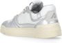 Autry Zilveren Leren Sneakers met Logodetails Gray Dames - Thumbnail 4