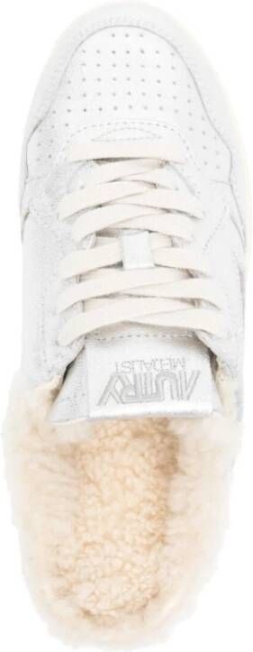 Autry Zilveren Medalist Low Women Sneakers Gray Dames