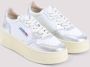 Autry Zilveren Platform Sneakers White Dames - Thumbnail 2