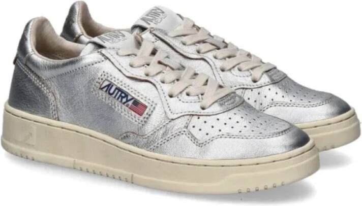 Autry Zilveren Sneakers Gray Dames