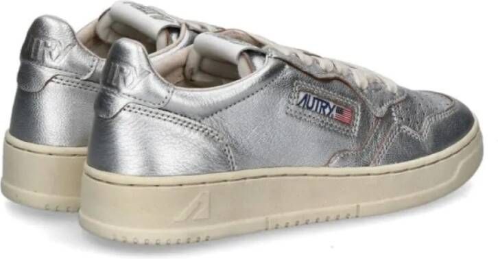 Autry Zilveren Sneakers Gray Dames