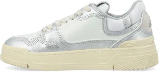 Autry Zilveren Sneakers met Chunky Rubberen Zool Gray Dames