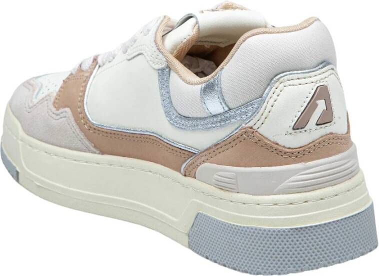 Autry Zilveren Suède Sneakers voor Vrouwen Multicolor Dames