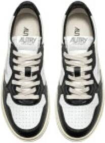 Autry Zwarte Leren Lage Man Sneakers Multicolor Heren