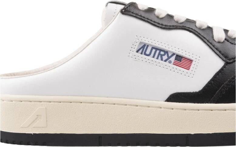 Autry Zwarte Medalist Mule Lage Sneakers Black Heren