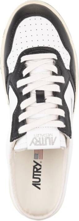 Autry Zwarte Medalist Mule Lage Sneakers Black Heren