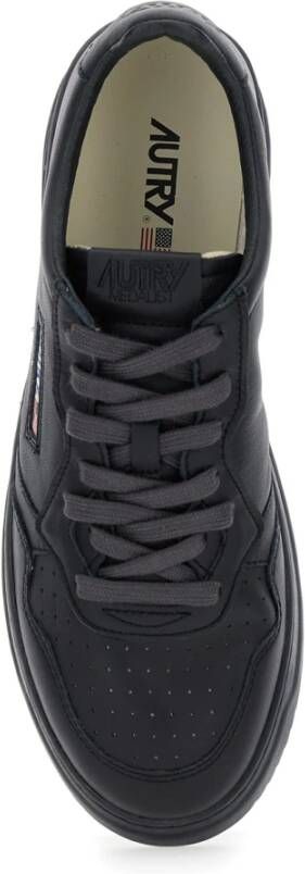 Autry Zwarte Medalist Sneakers Black Heren